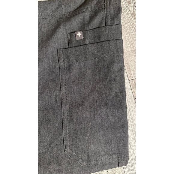 Figs Scrub‎ Pants Mens Large Gray Technical Collection .  Zip Front, Draw String - Picture 3 of 6